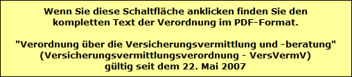 Versicherungsvermittlungsverordnung VersVermV